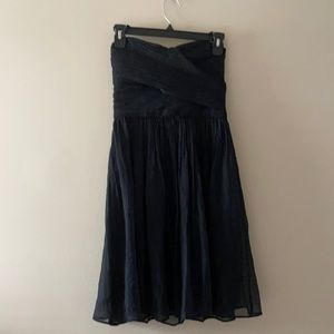 J. Crew Strapless Black Dress